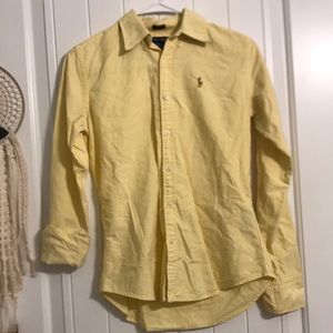 Ralph Lauren yellow ladies slim fit shirt